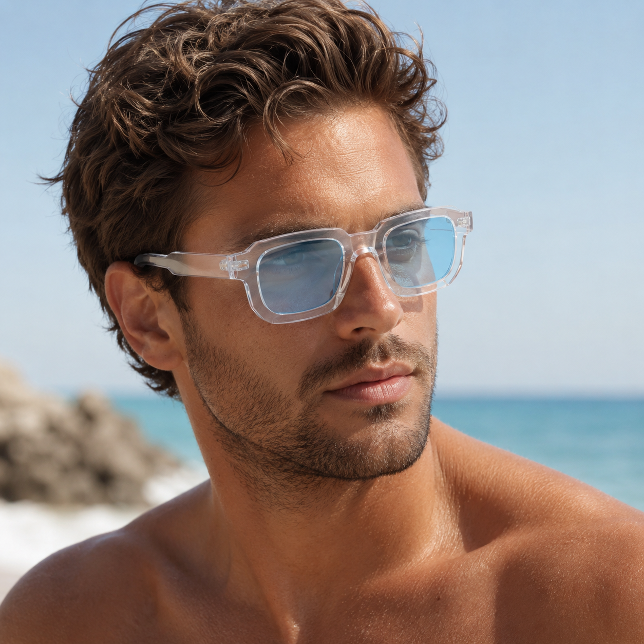 Nouvelles lunettes de soleil minimalistes à la mode de style européen et américain